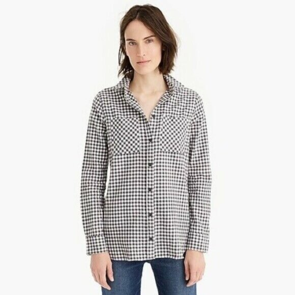 J. Crew Classic-fit Boy Shirt in Mini Buffalo Check 6 - Picture 2 of 16